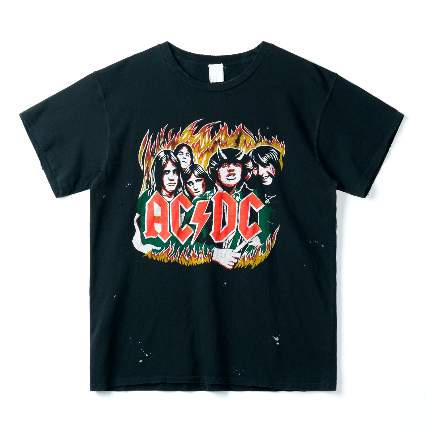 MADEWORN MWACDC088T-M Coal 90s Mens Crew T-Shirts AC/DC