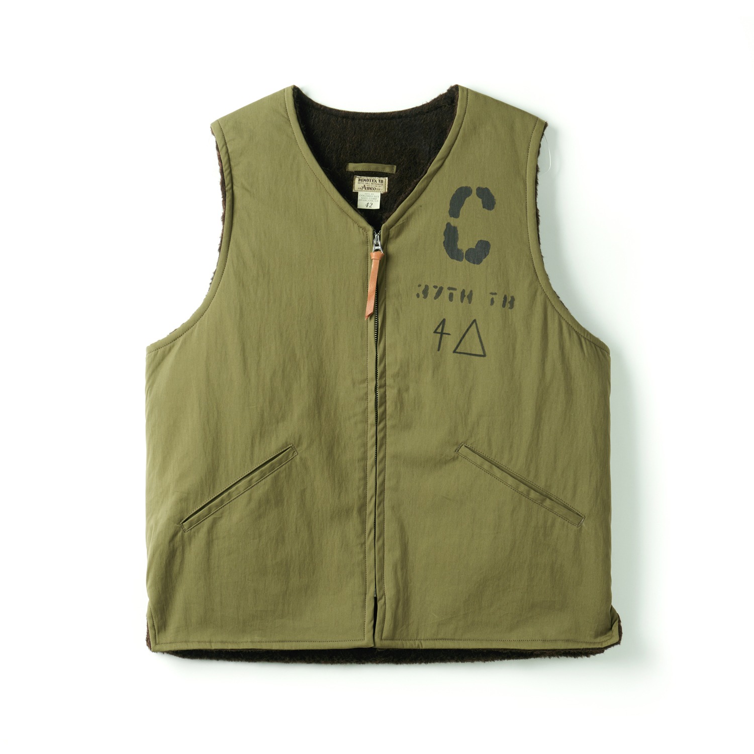COLIMBO ZZ-0143 OD Green Bellfast Droppers Vest Custom
