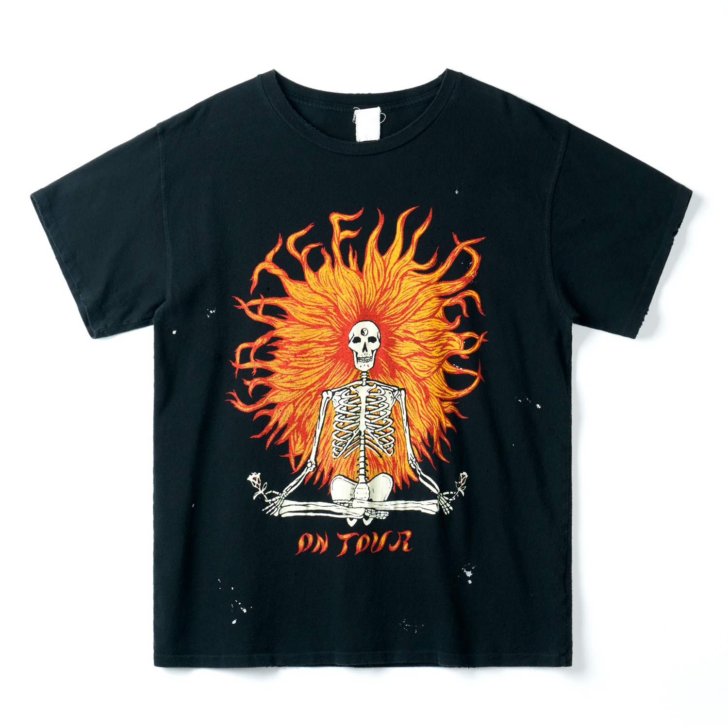 MADEWORN MWGD162T-M Coal 90s Mens Crew T-Shirts Grateful Dead