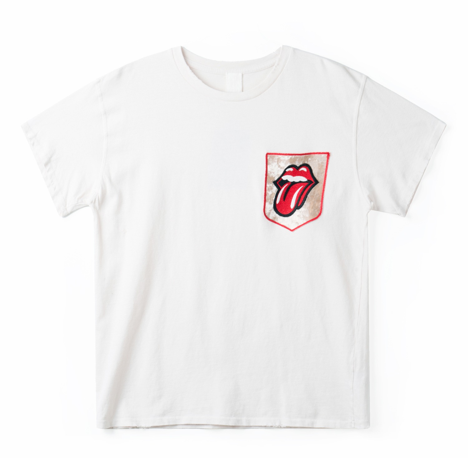 MADEWORN MWRS296T-M Vintage White 90s Mens Crew T-Shirts Rolling Stones