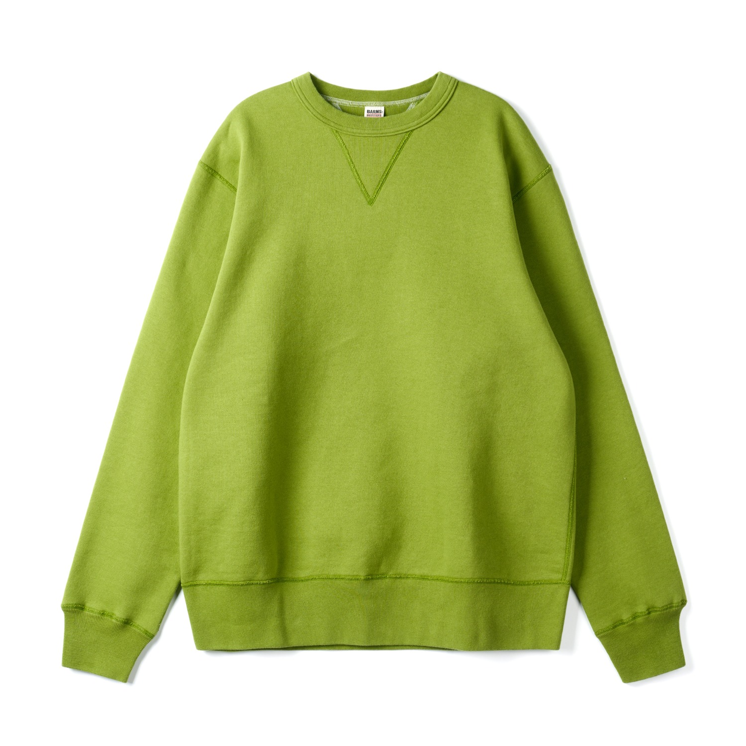 BARNS OUTFITTERS BR-3000NEW Y.Green Cozun Gusset Crew Sweatshirts