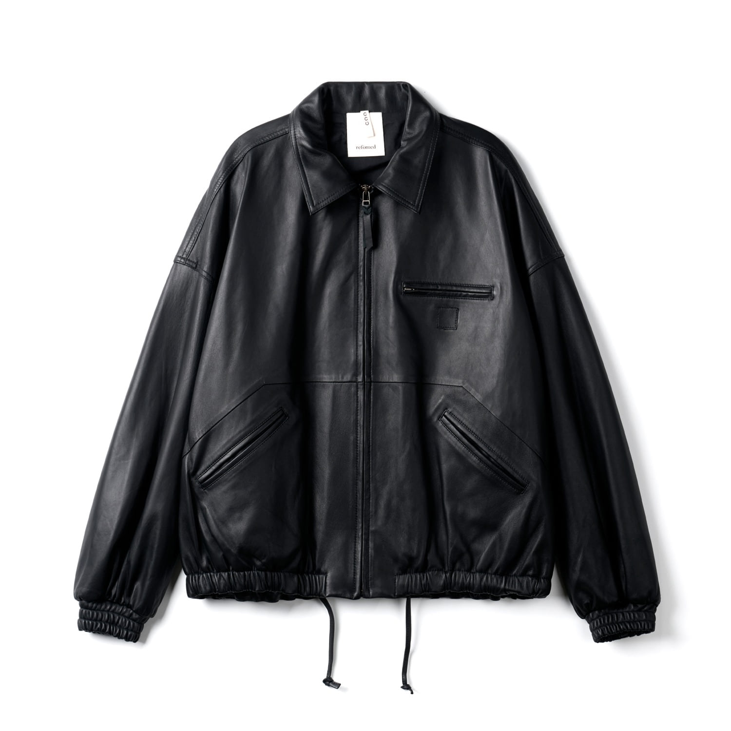 CCU LEATHER SH-01-RF-SHEEP-3 Black Blouson
