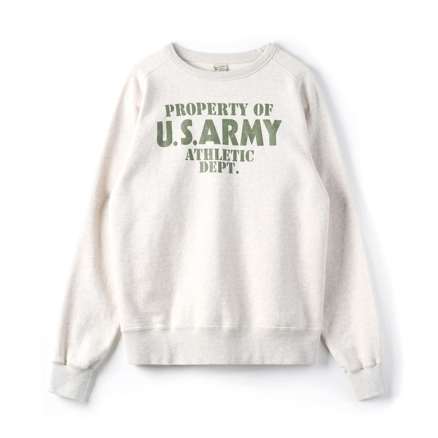 BUZZ RICKSON'S BR69506 Freedom Sleeve Property Of U.S.ARMY Sweat Shirt