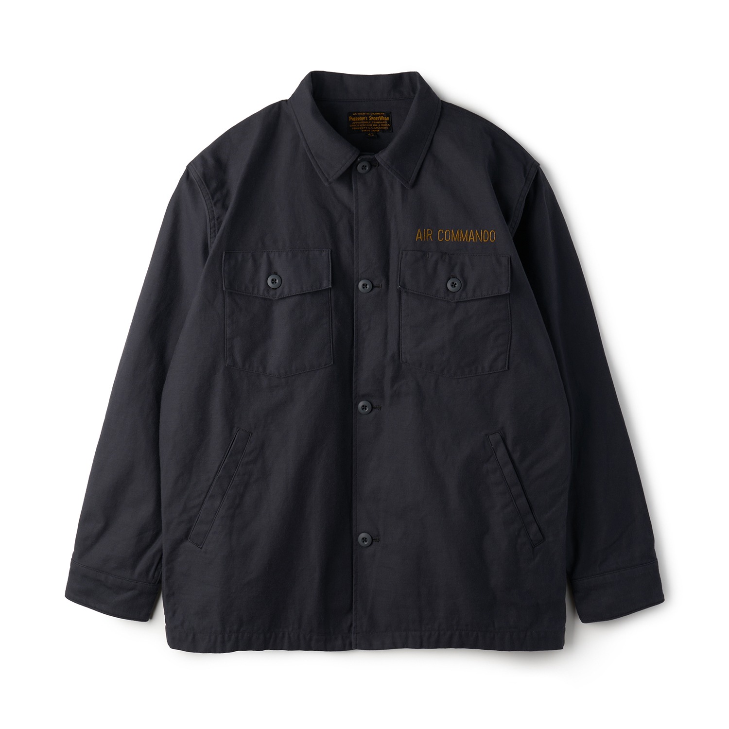 PHERROW'S 25S-PAAFJ1 Military Fatigue Jacket S.Black