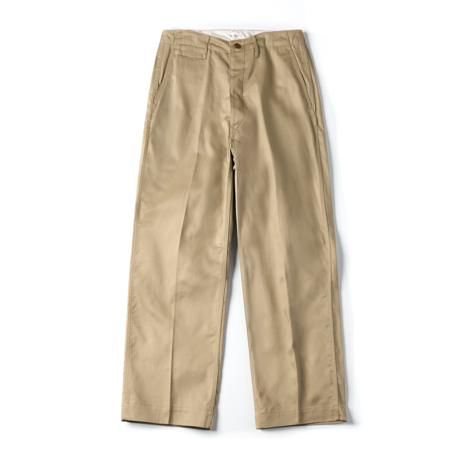 PHIGVEL MAKERS CO. PM-401 K.Beige Officer Wide Trousers