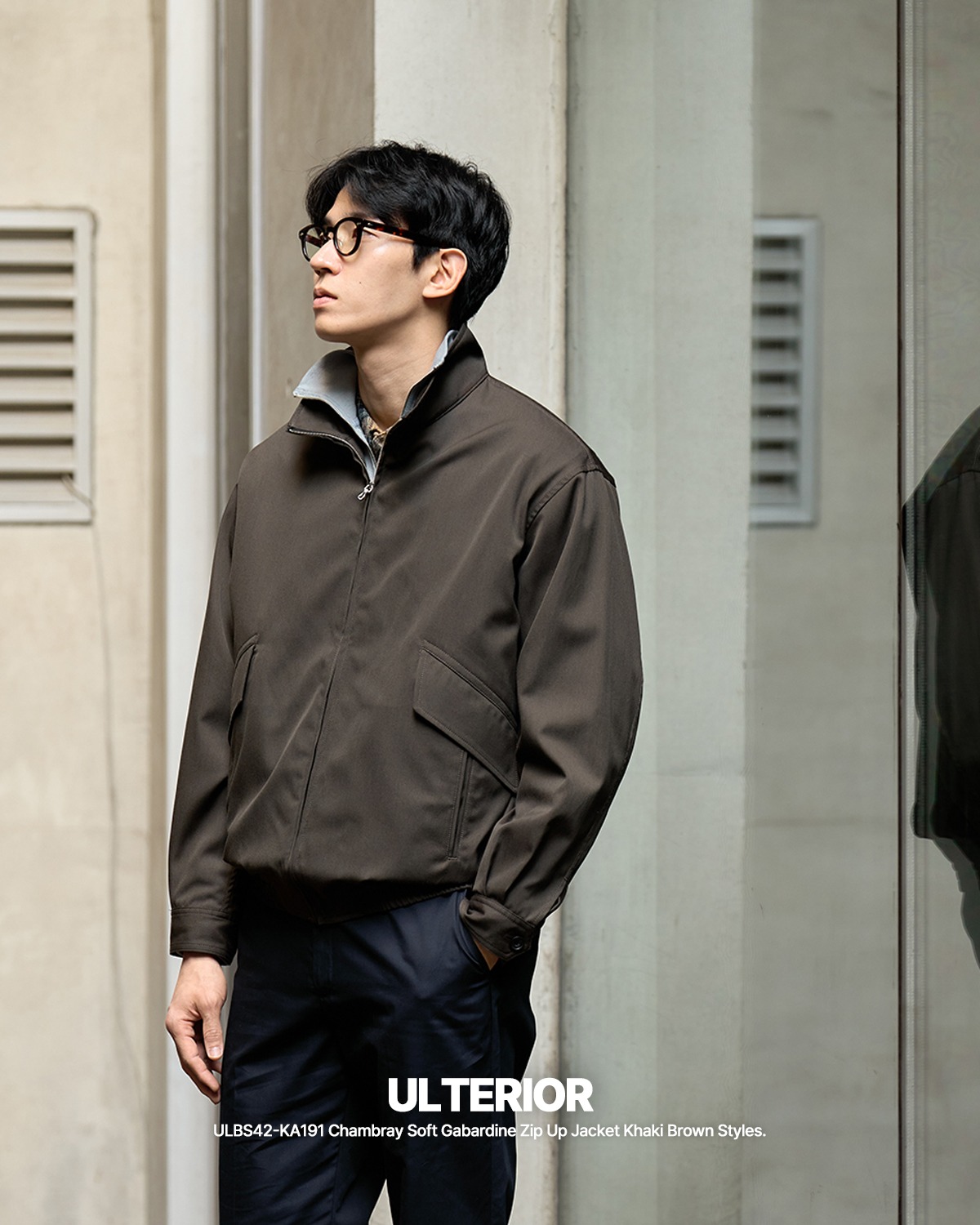 ジャケット・アウター ULTERIOR TWISTED CHAMBRAY GABARDINE COAT ULTERIOR Chambray Gabardine Over Coat | 大阪心斎橋のメンズ
