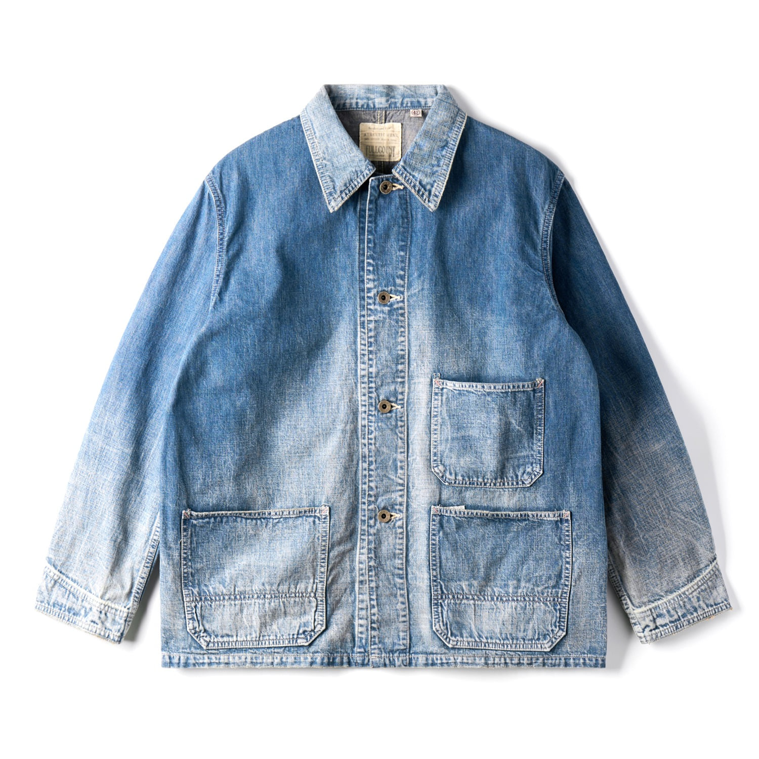 FULLCOUNT 2015HW-2 Denim Chore Jacket Hand Wash