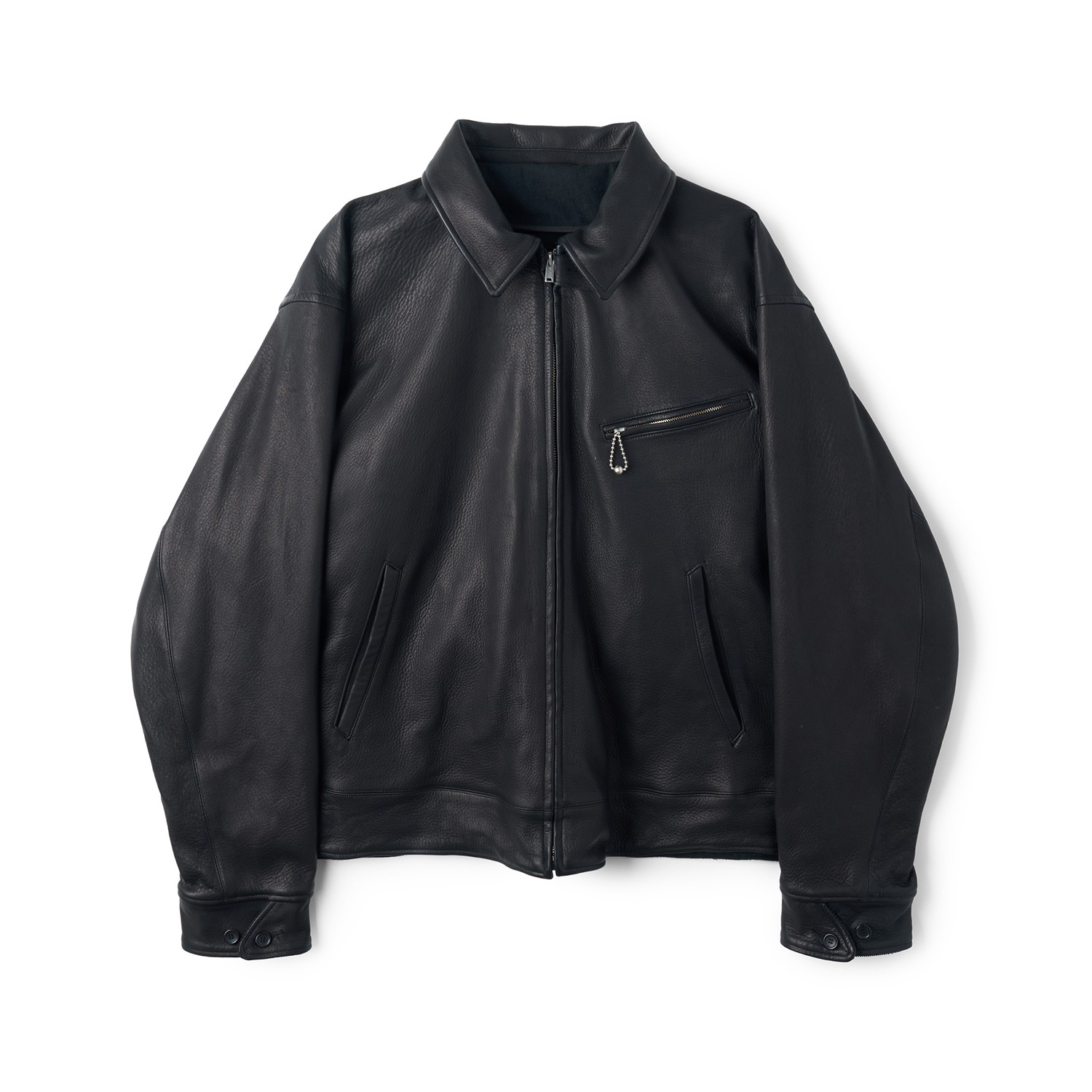 OLD JOE 251OJ-JK10 Patina Deerskin Hercules Jacket Patina Black