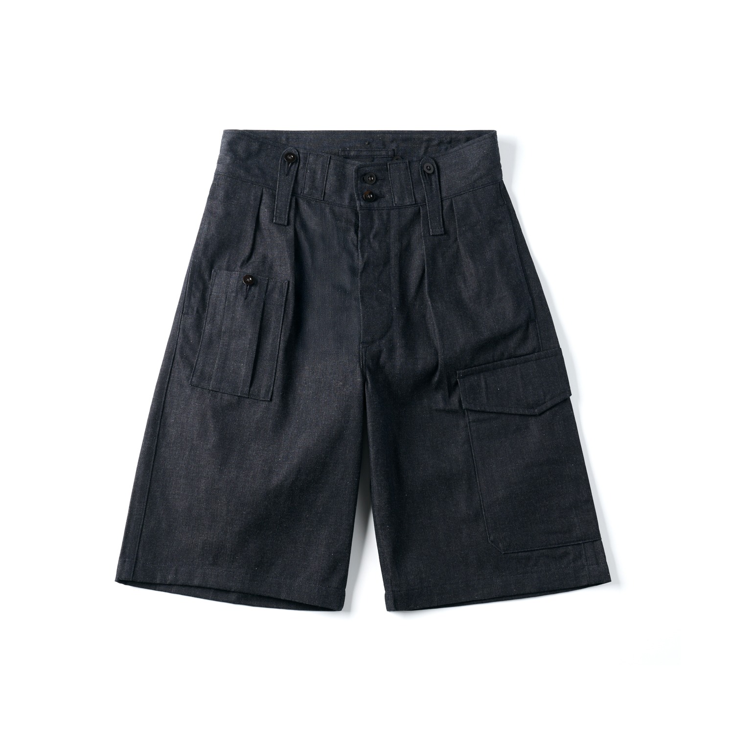 Battle Dress Short 10oz Denim Indigo - MODE MAN