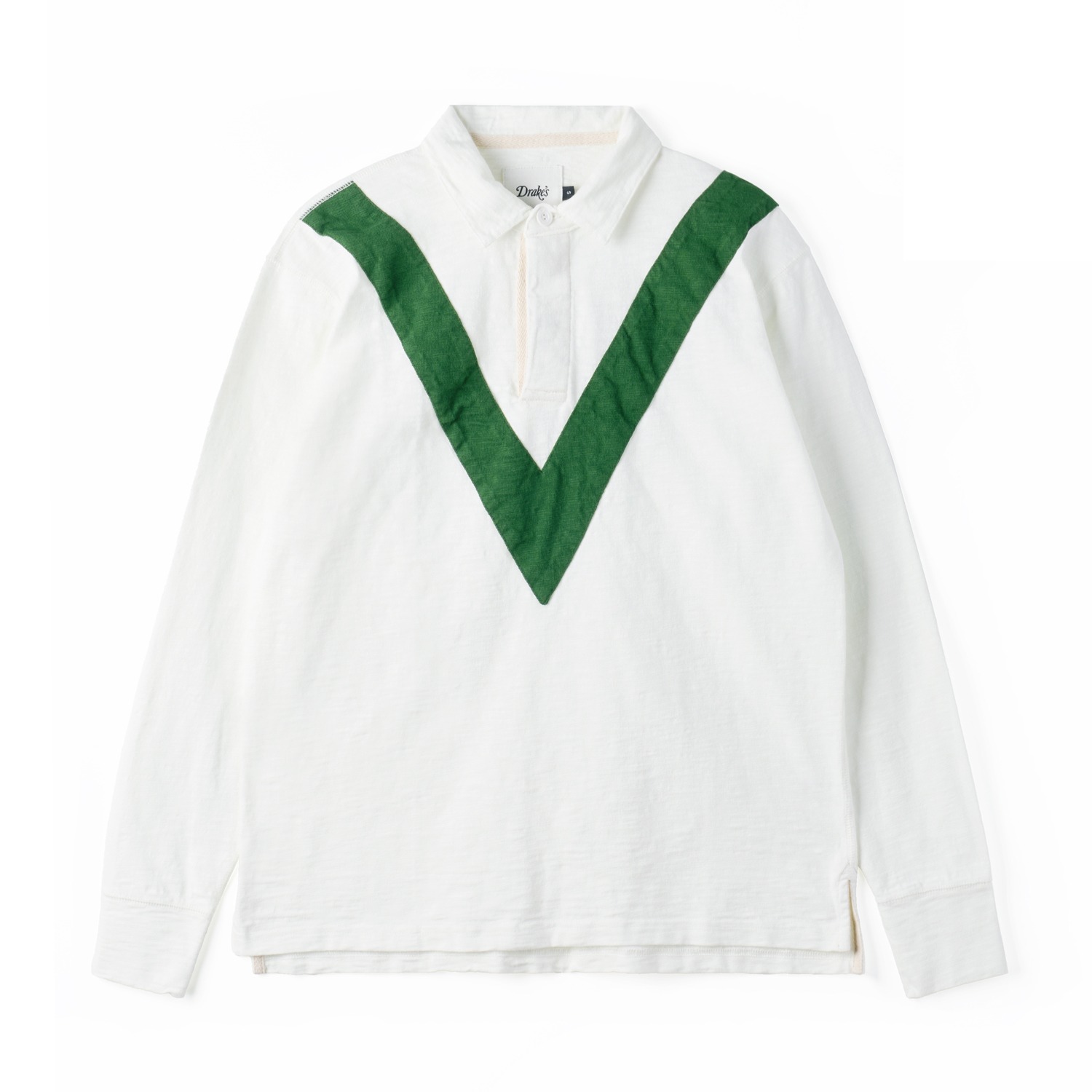 DRAKE'S Chevron Flame Rugby Shirt