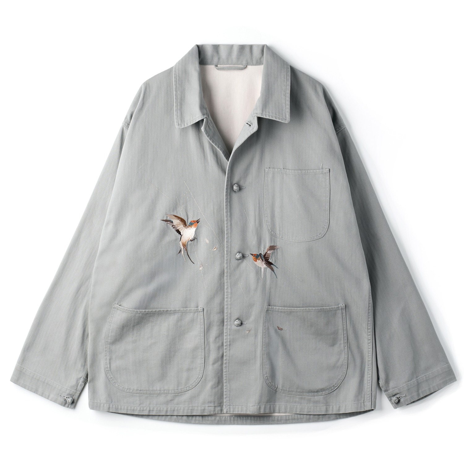 OLD JOE 251OJ-JK16 Patina Herringbone Souvenir Jacket Celadon