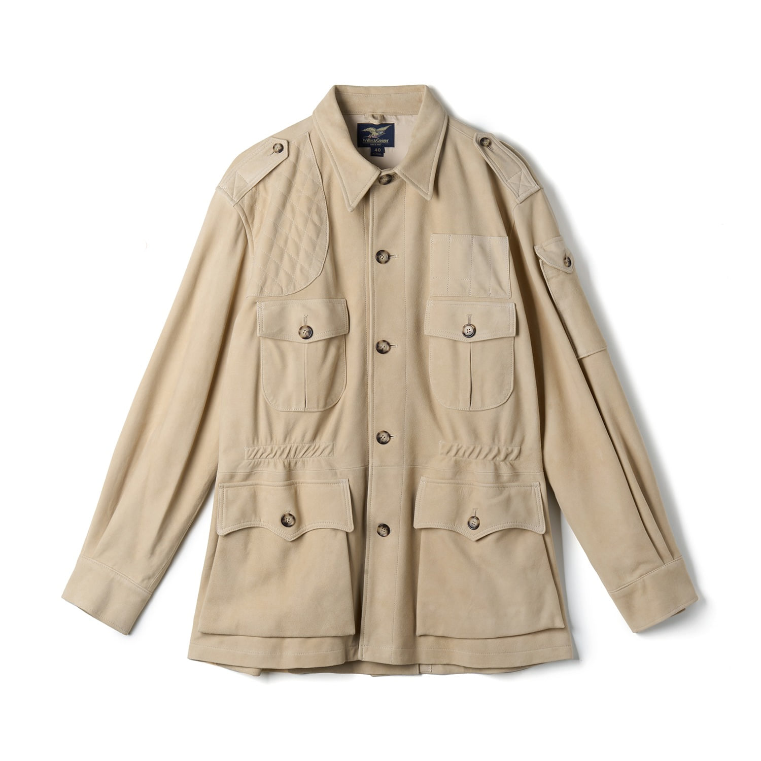WILLIS & GEIGER WG-JP09 The Hemingway Leather Jacket Ivory