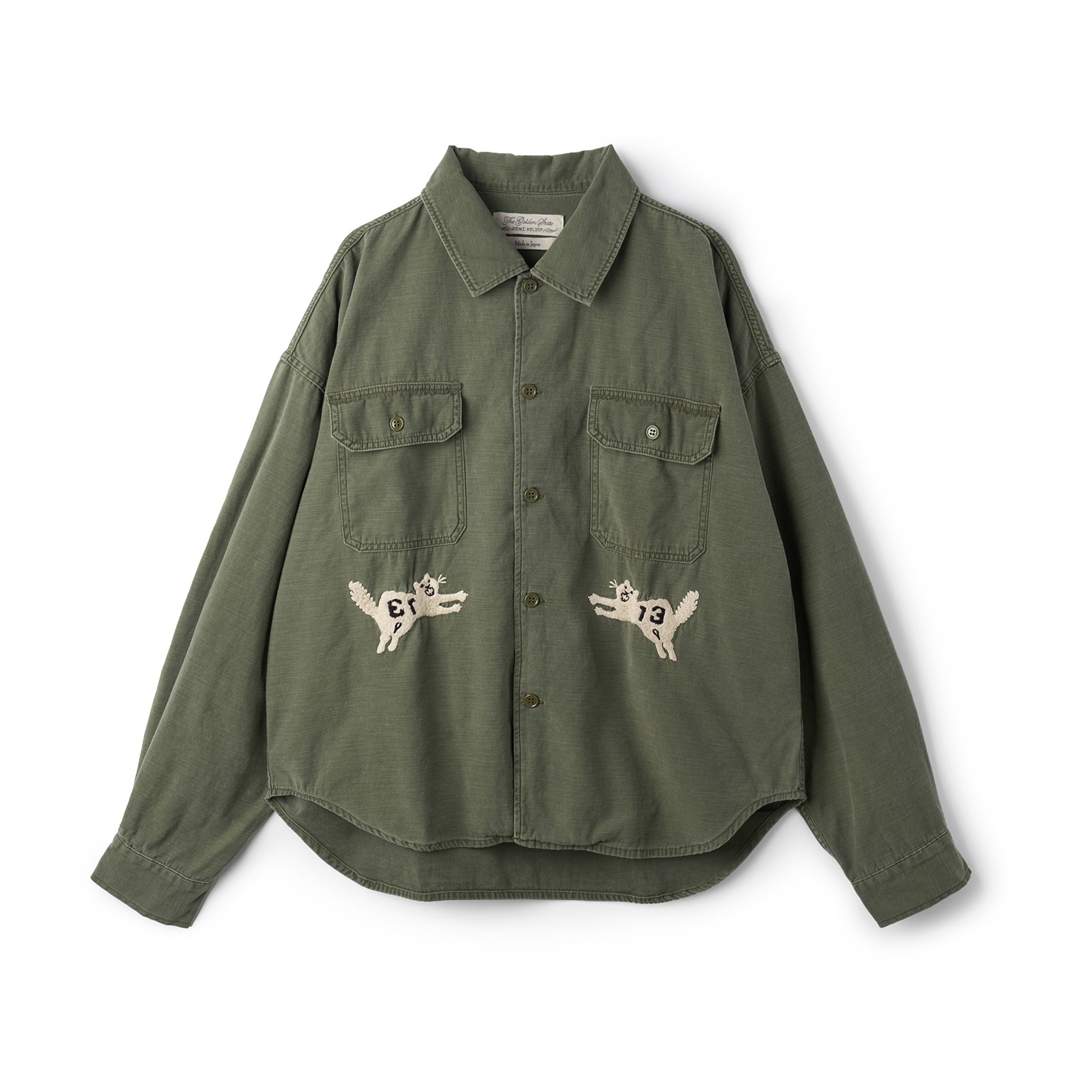 REMI RELIEF RN29373066 Wide Military Shirt