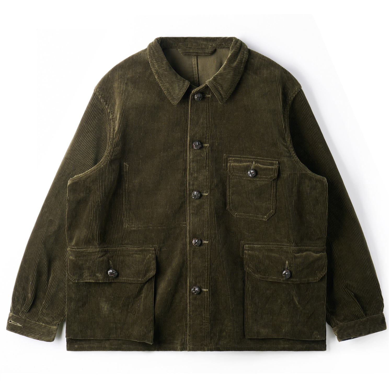 NIGEL CABOURN French Work Jacket 8 Wale Corduroy Dark Brown