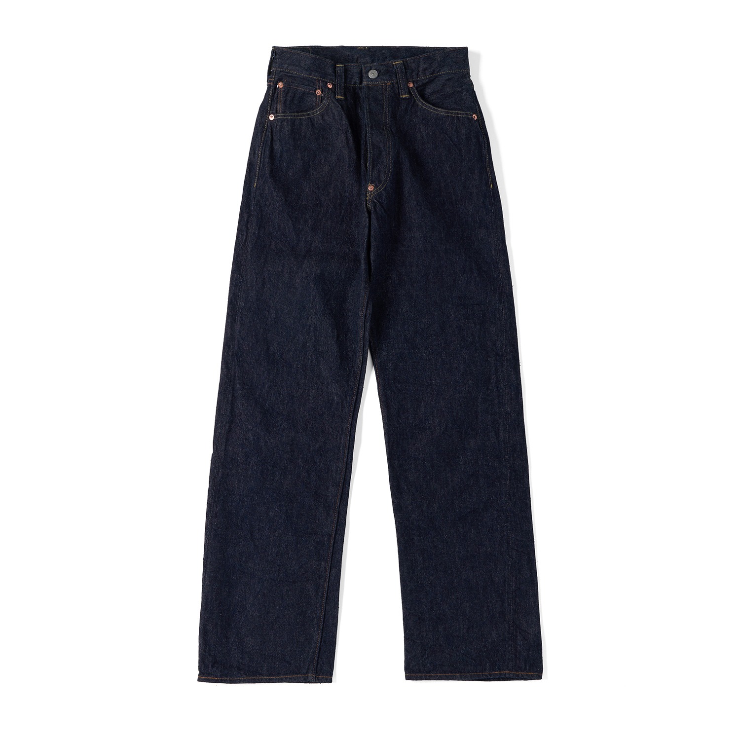SUGAR CANE & CO. SC42025 13oz Denim Waist Overalls 2025 Model Wide Leg A.Navy