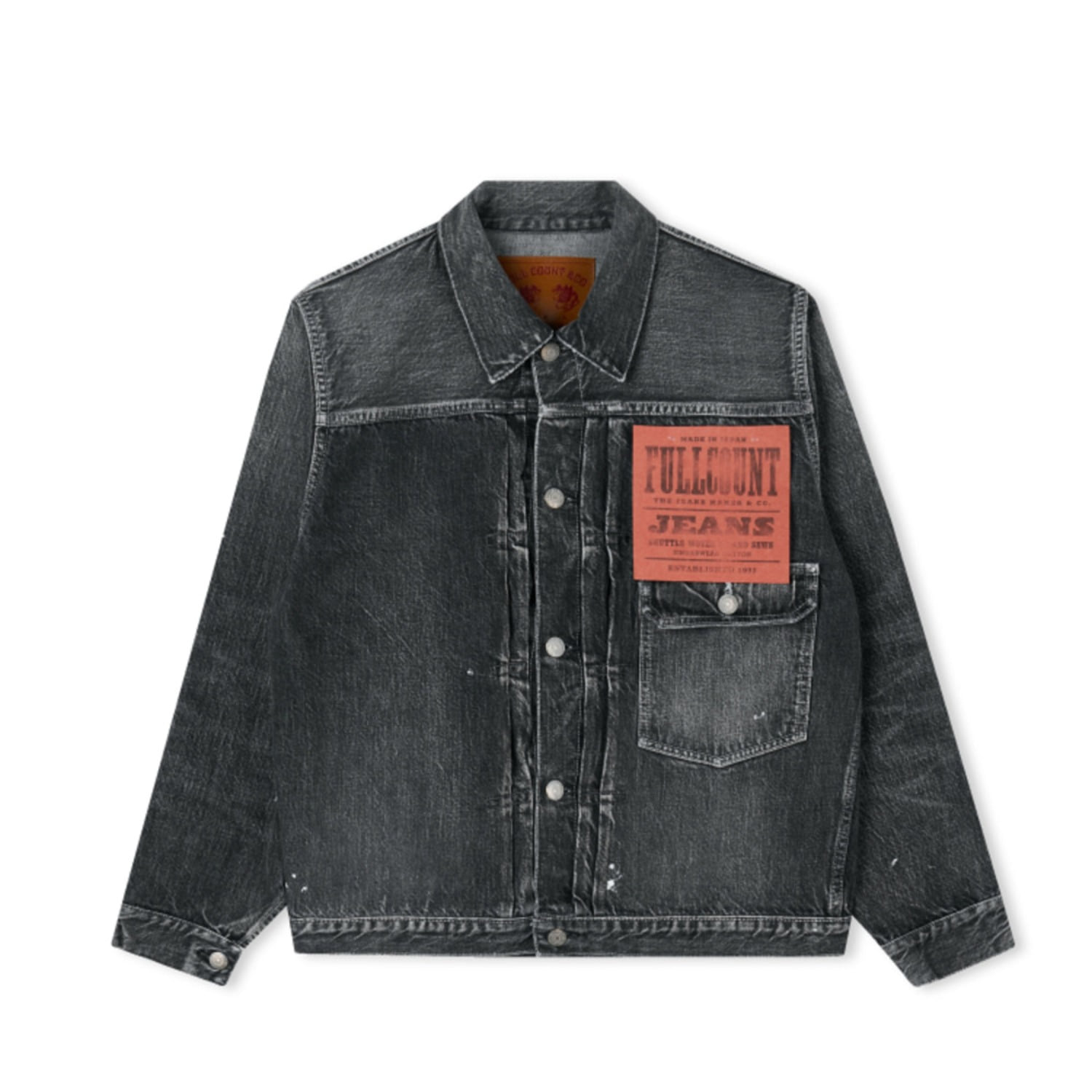 FULLCOUNT 2107BKHW Black 1st Type Denim Jacket Dartford