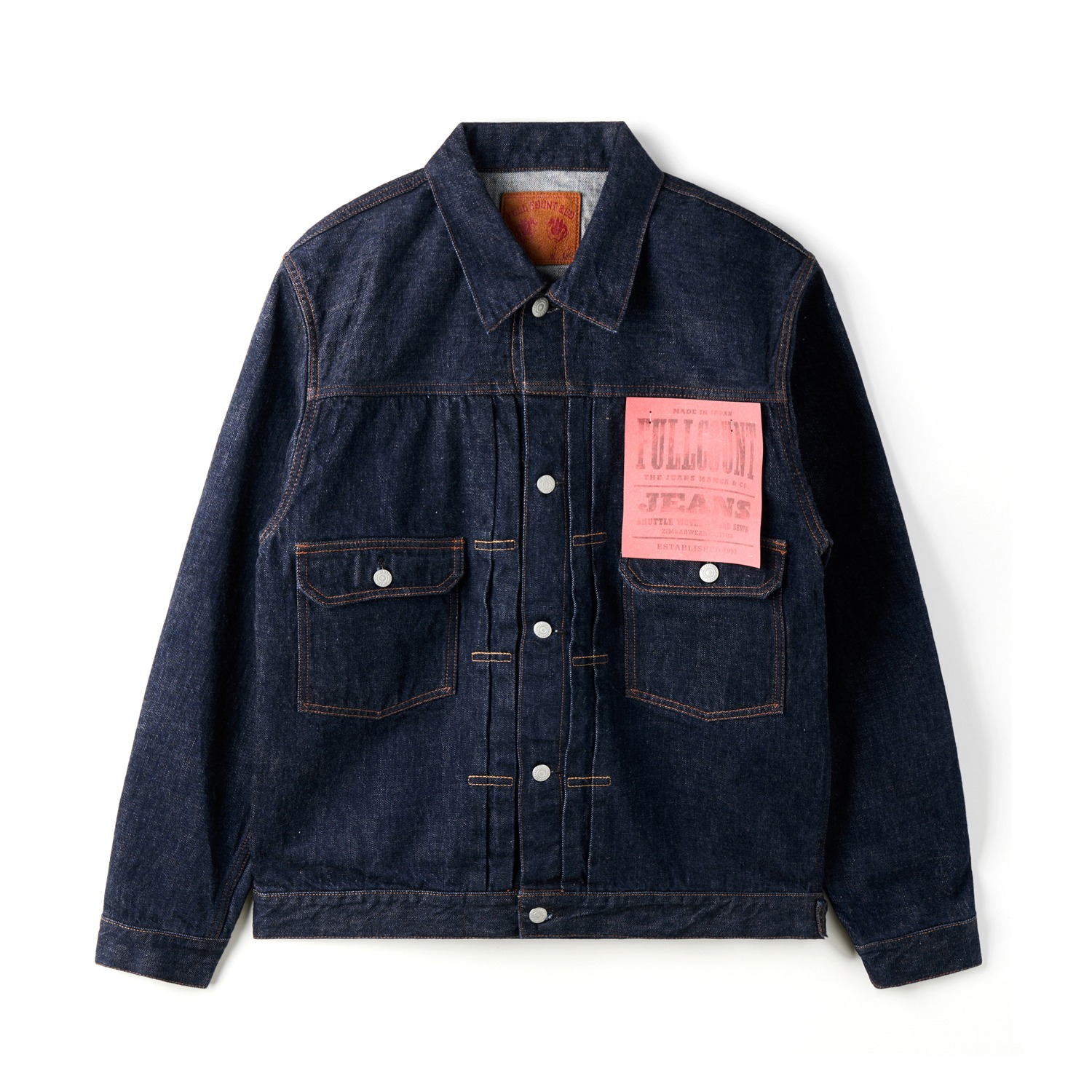 FULLCOUNT 2102BE Classic Tattoo Embroidery Type 2 Denim Jacket Original Drawing By HORIDAI Indigo Blue