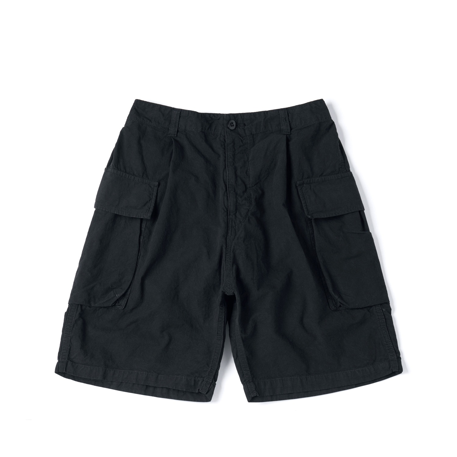 SAGE DE CRET 31-60-8480 CO/HEMP High Density Single Pleated Peg Top Pants Black