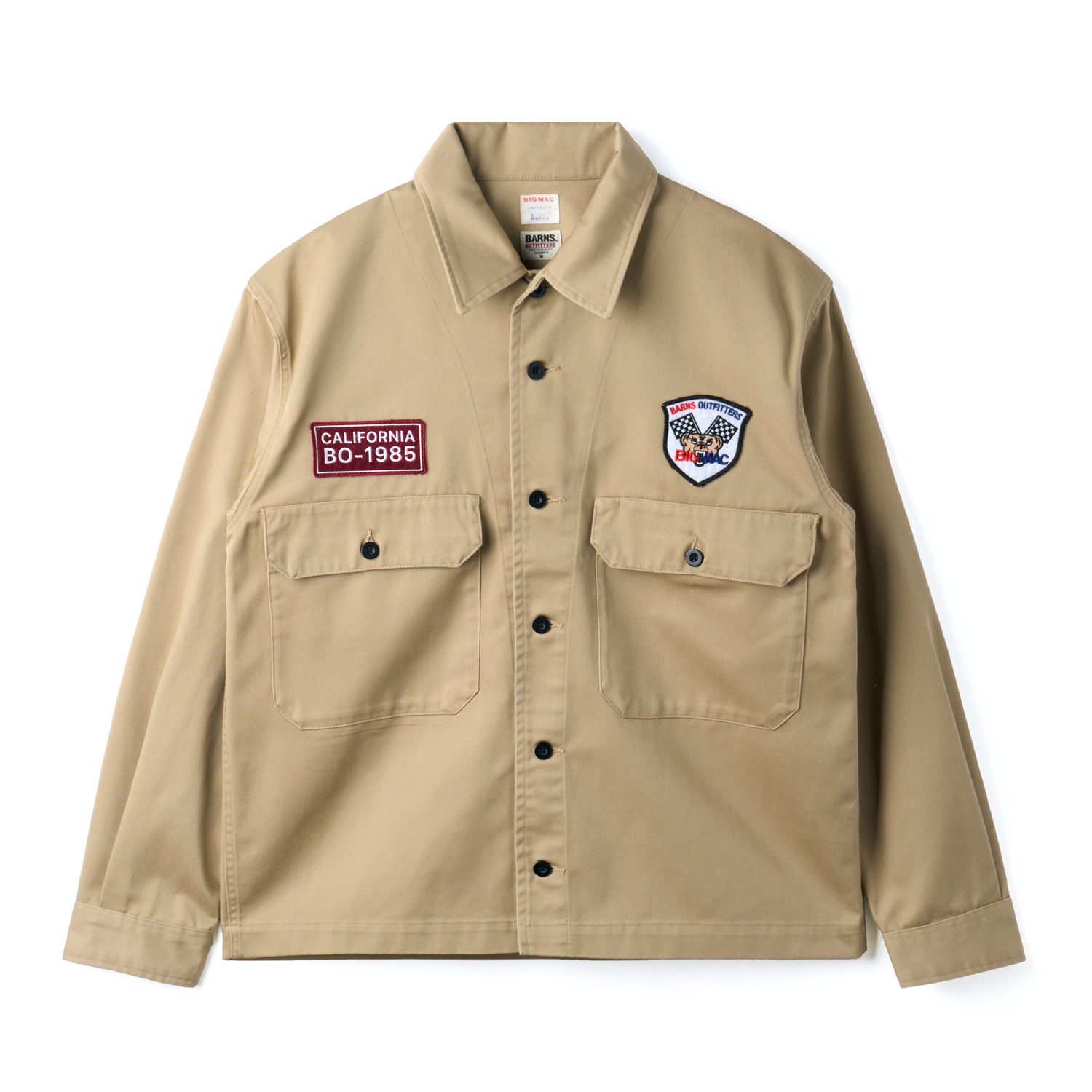 BARNS OUTFITTERS BR-26165 BIGMAC X BRS Works Shirts Beige