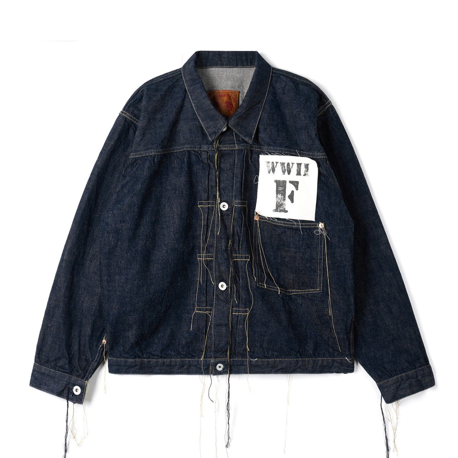 FULLCOUNT S2107W-24 Indigo Blue WWII Model Brown Cotton Denim Jacket