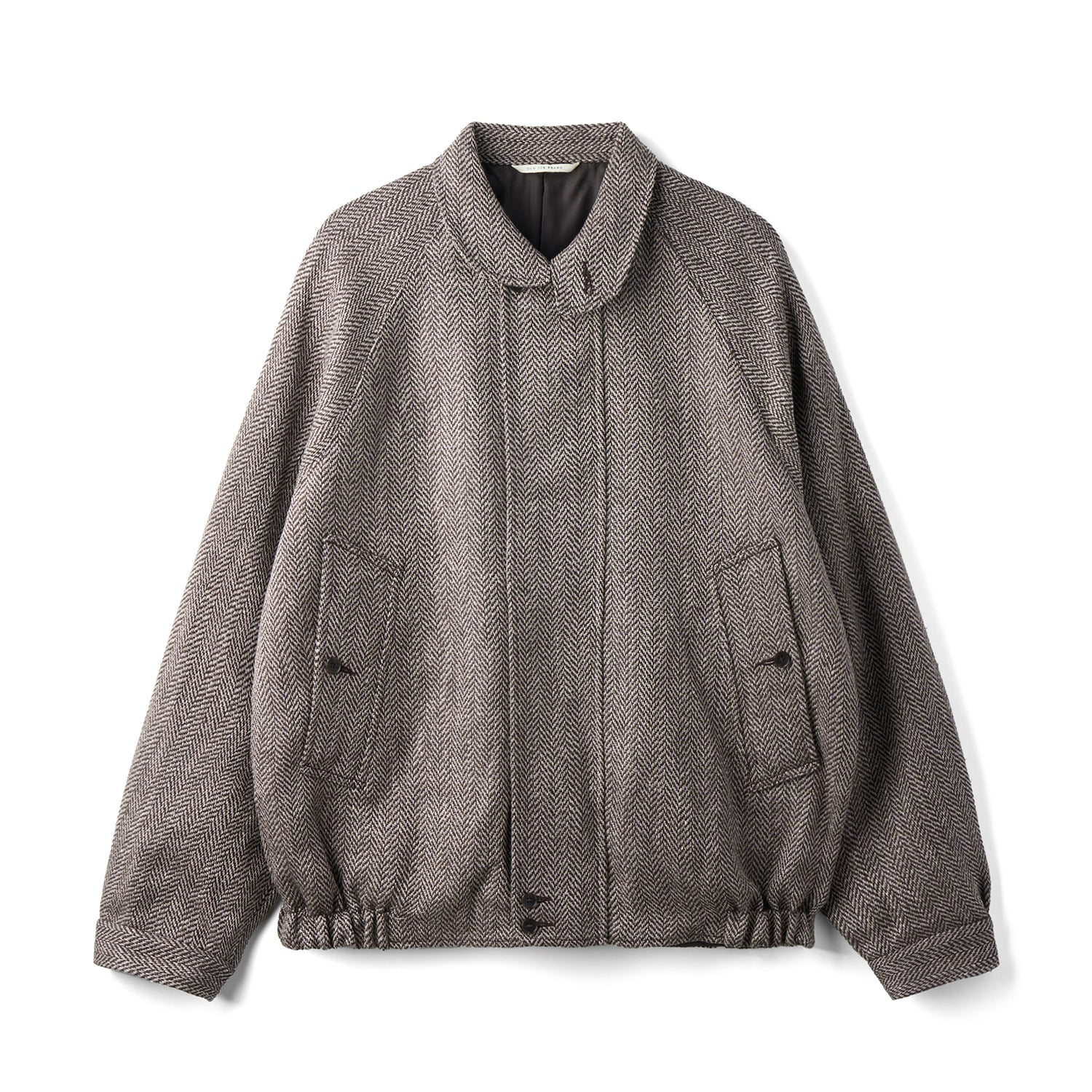 OLD JOE 261OJ-JK02 Round Collar Motoring Jacket Fancy Herringbone