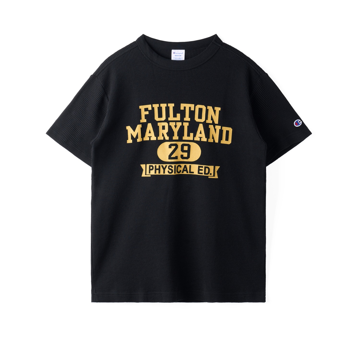 CHAMPION JAPAN C3-D349 Short Sleeve T Shirts Black