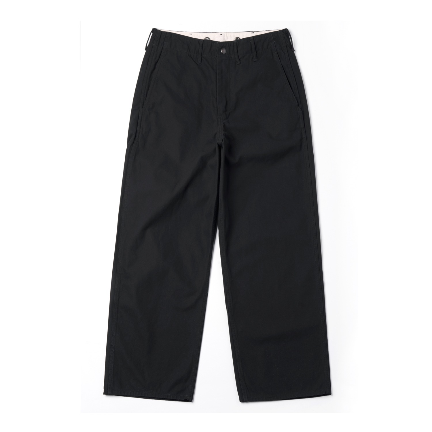 FULLCOUNT 1142-1 Tough Dude High Twist Serge Pants Black