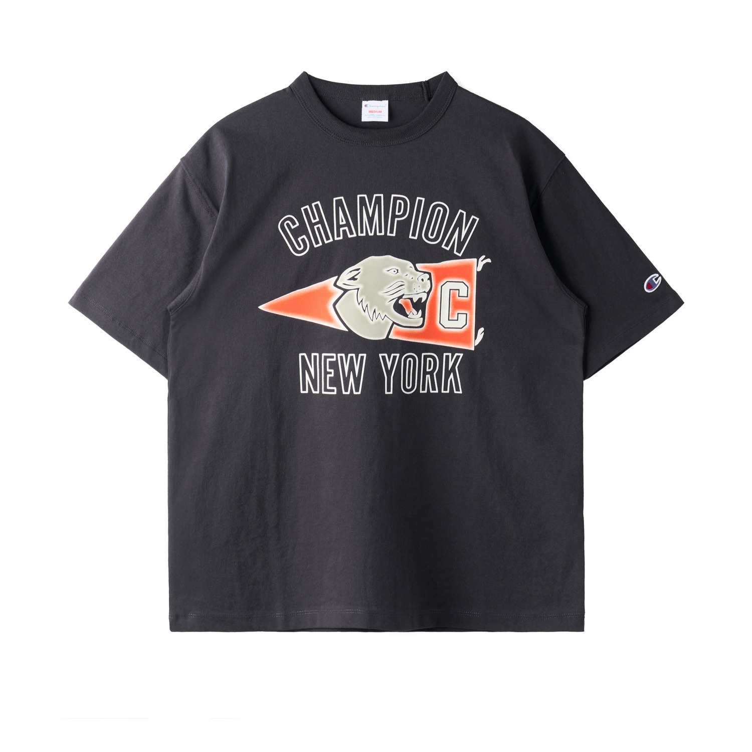 CHAMPION JAPAN C3-D315 Short Sleeve T Shirts Off Black