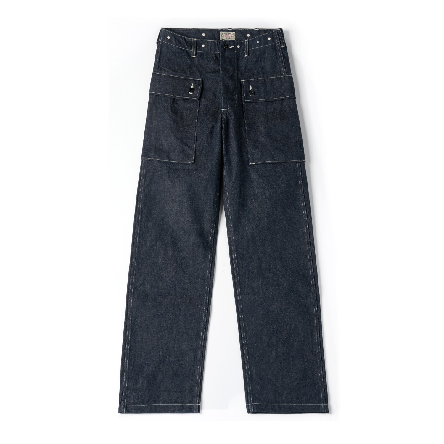 BUZZ RICKSON'S BR42637 U.S.Marine Corps M-1944 Denim CIV. Pants Short Length A.Navy
