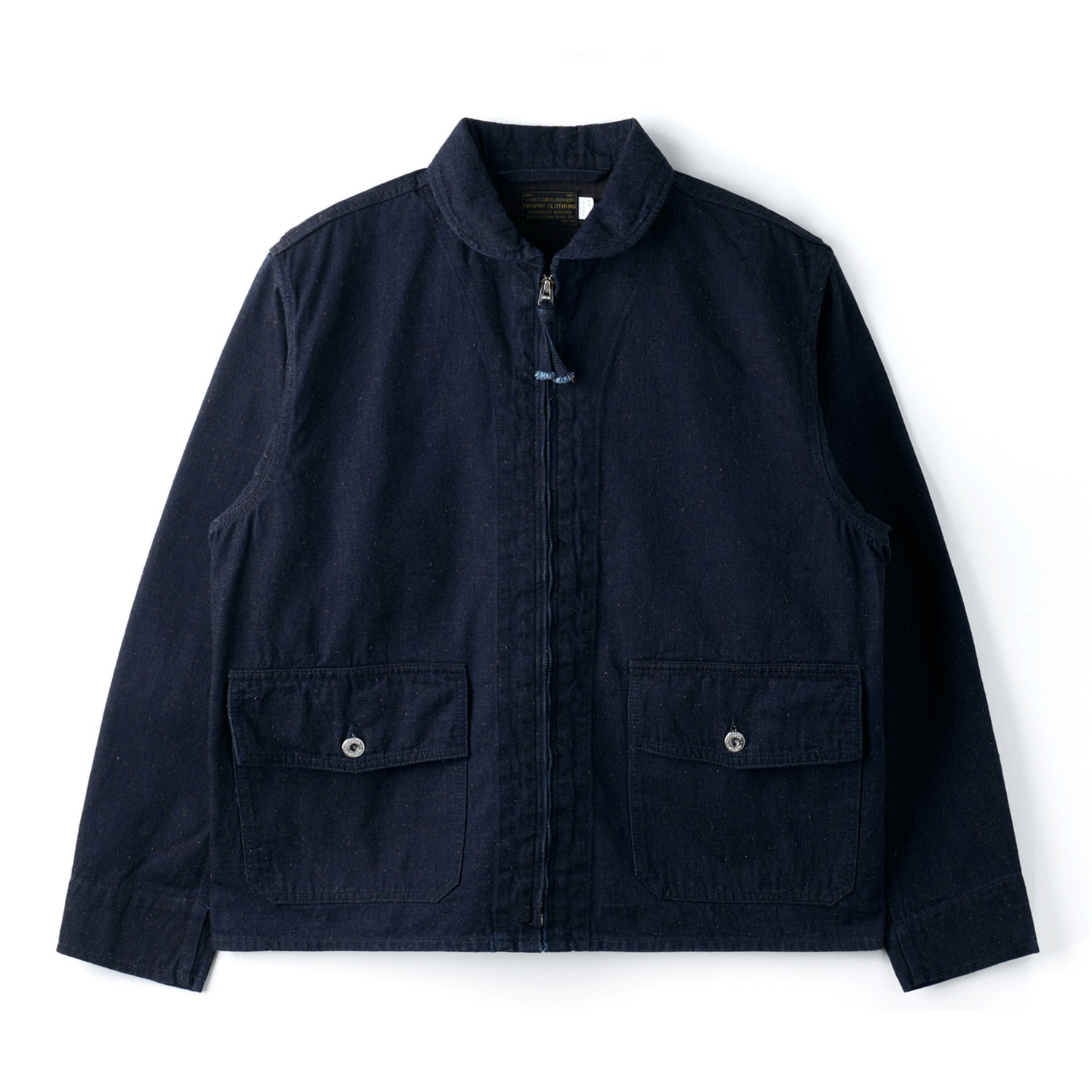 TROPHY CLOTHING TR26SS-501 Summer Flight Jacket Indigo