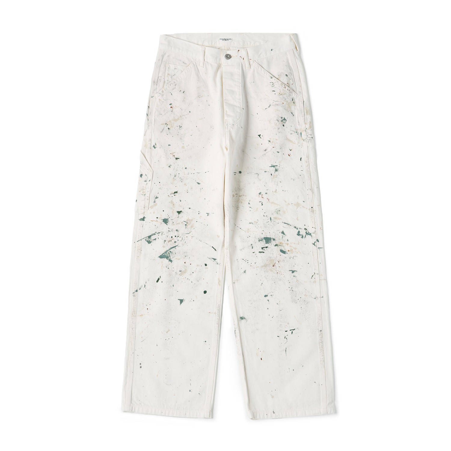 PHIGVEL MAKERS CO. PMAV-PT10 Denim Painter Trousers Painted O.White