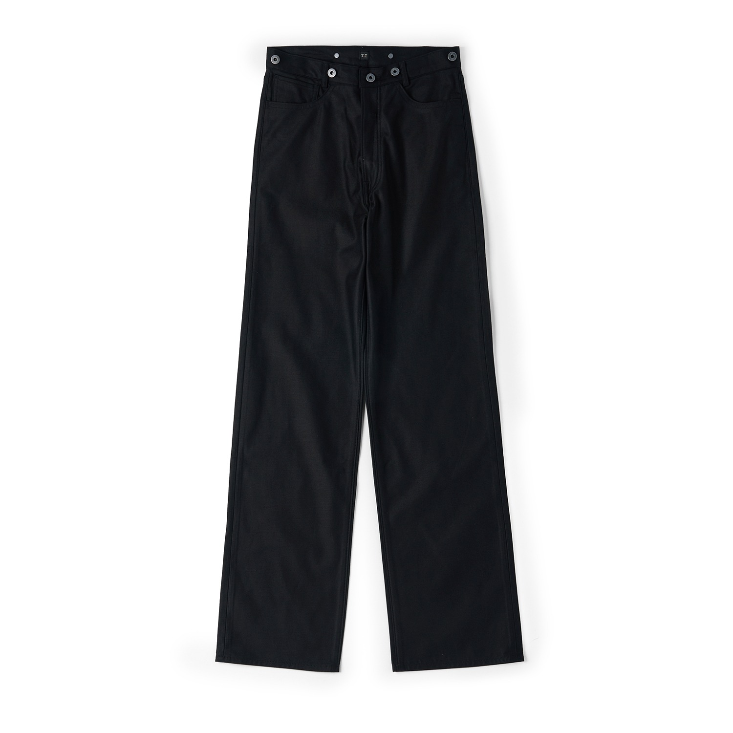TAIGA TAKAHASHI Lot.225 Buckle Backed Trousers C.1930s Black