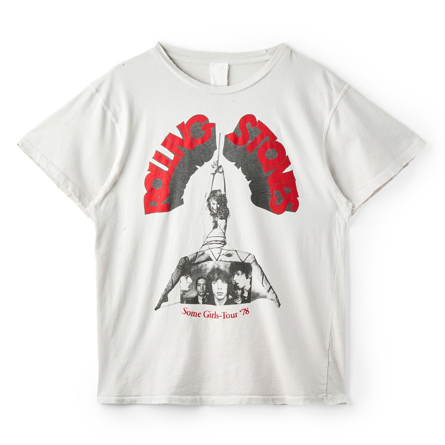MADEWORN MWRS342T-M Rolling Stones 90s Crew Tee