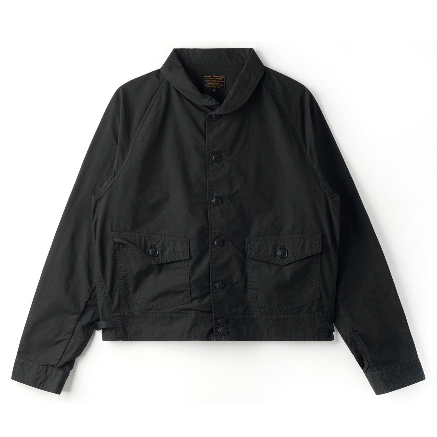 BLACK SIGN BSSJ-26404 Military Ripstop Civilian Cossack Jacket Suprise Black
