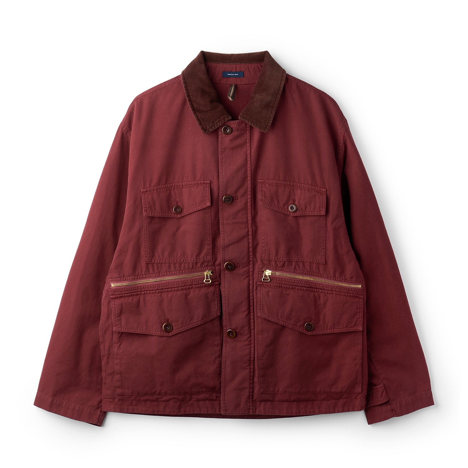 DRAKE'S Hiking Jacket Washed Red