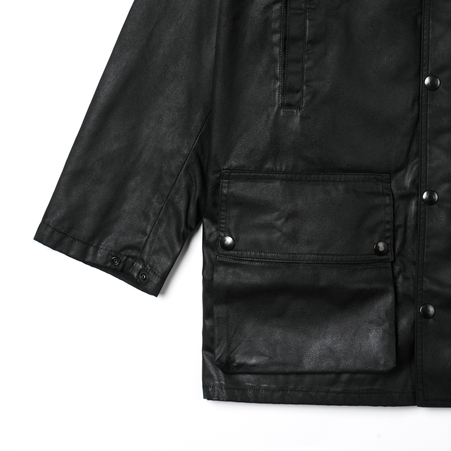 ACV-WX04 Black Waxed Cotton Bristol Jacket - MODE MAN