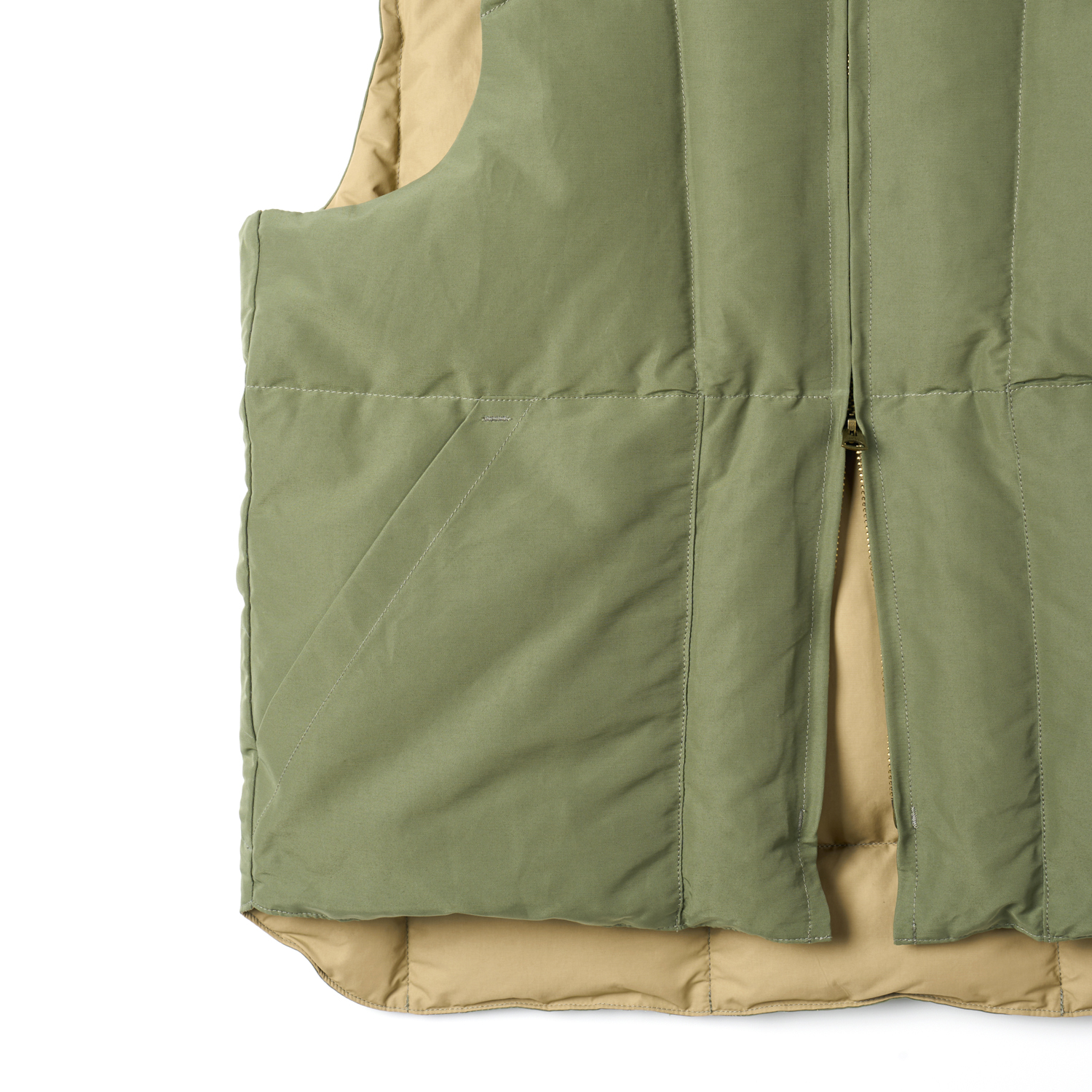 ZZ-0129 Mint Green Tempco Signature Down Vest - MODE MAN
