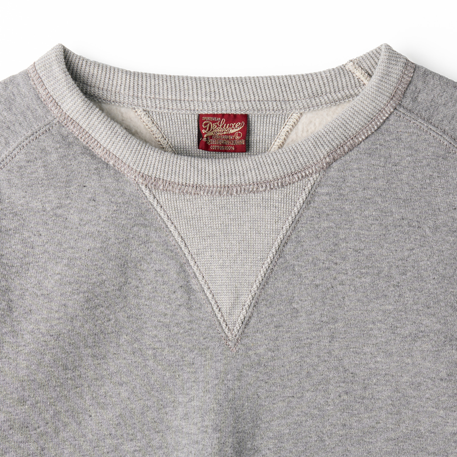 S102-RVF 40s Freedom Sleeve Sweatshirt Grey - MODE MAN