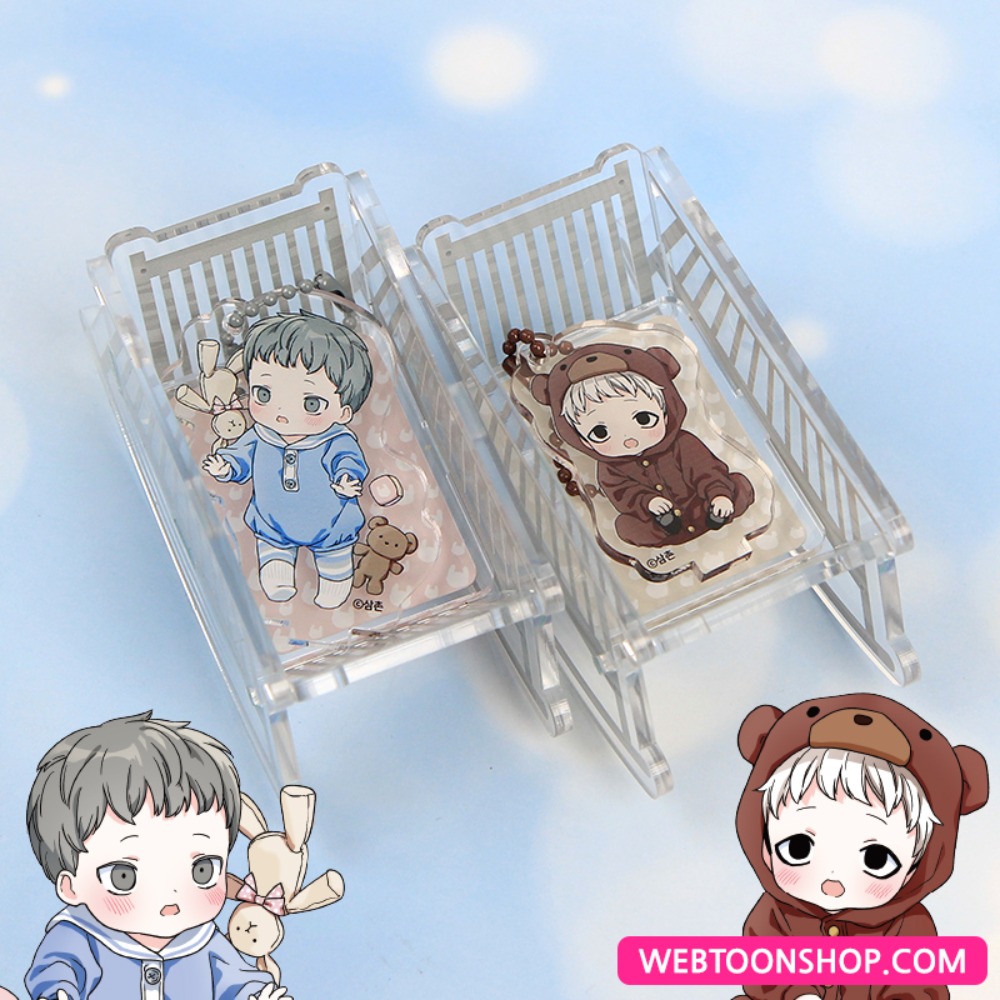[[I Don&#039;t Want This Kind of Hero] Acrylic Cradle Crib Keyring Set (Pre-Order)