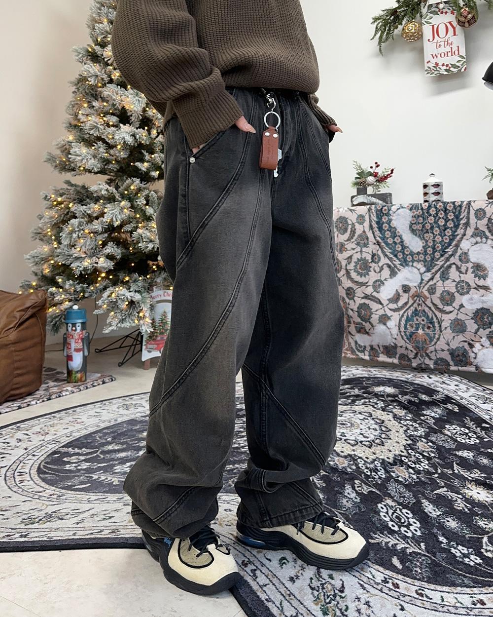 ☆送料・関税込☆SATIIIZ★Doiff Twisted Denim Pants★ Doiff Twisted Denim Pants - satiiiz