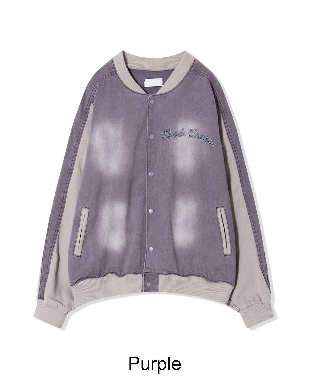 【SATIIIZ】NF Vintage Patch Denim Jacket ENFP Vintage Patch Denim Jacket - satiiiz