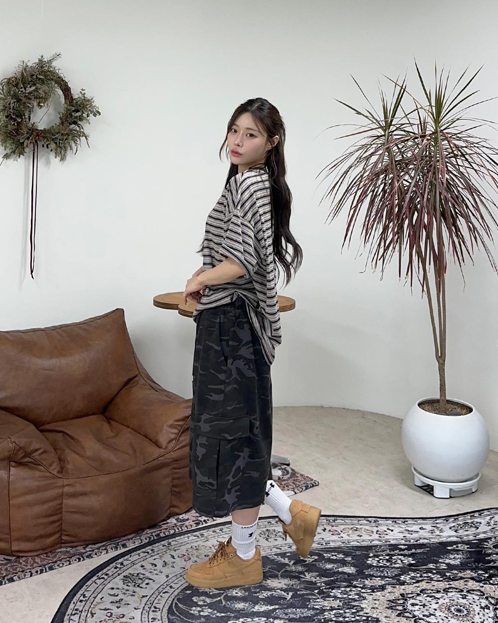 Held Camo Bermuda Pants - satiiiz