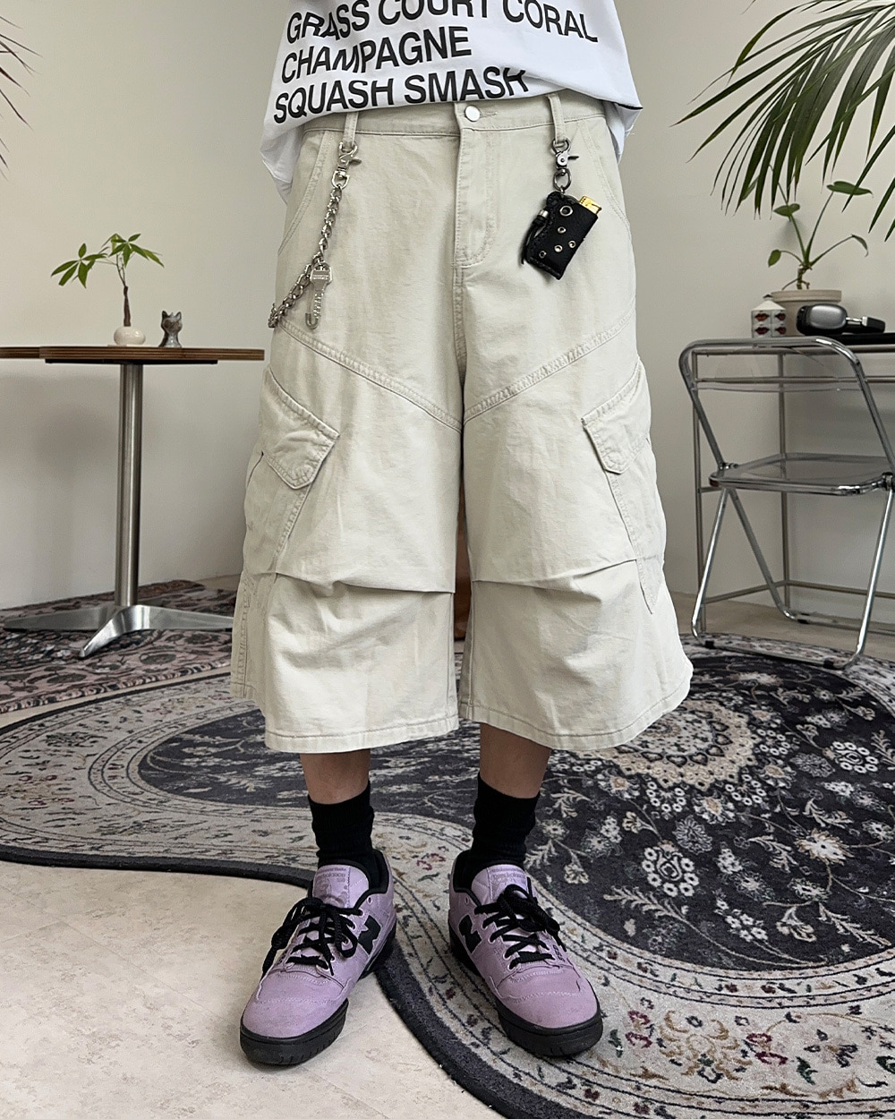 Penod Cargo Bermuda Pants - satiiiz