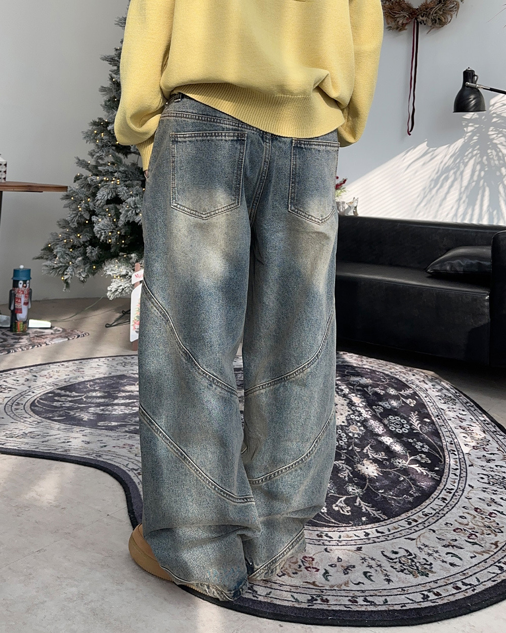 ドイフ ツイスト デニムパンツ - satiiiz