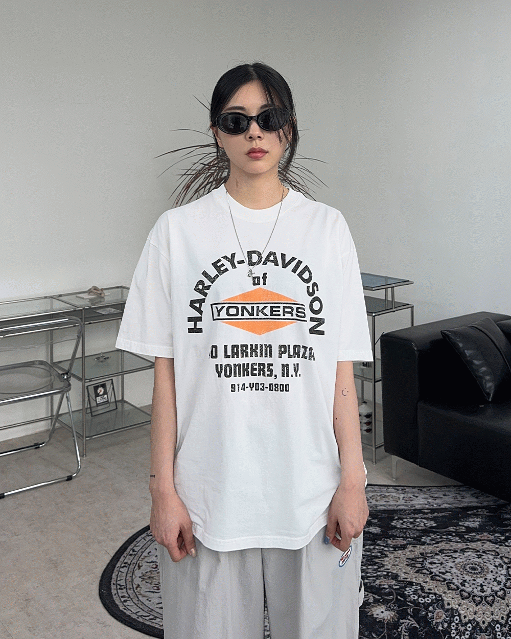 브론크 프린팅 반팔 티셔츠