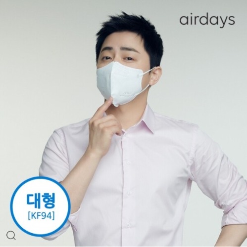 Airdays / KF94 / WHITE / L Size / 30pcs / Made in Korea
