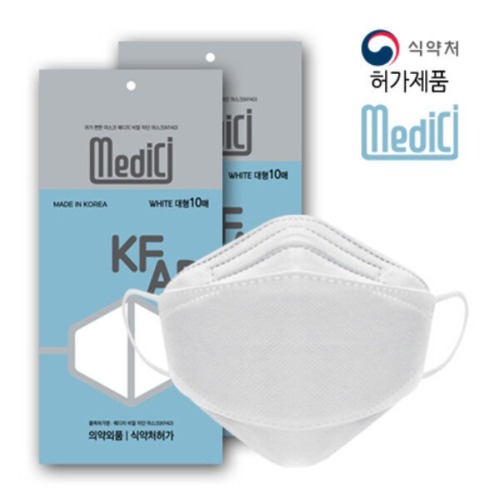 Medici / KF-AD / White / L Size / 100pcs / Made in Korea