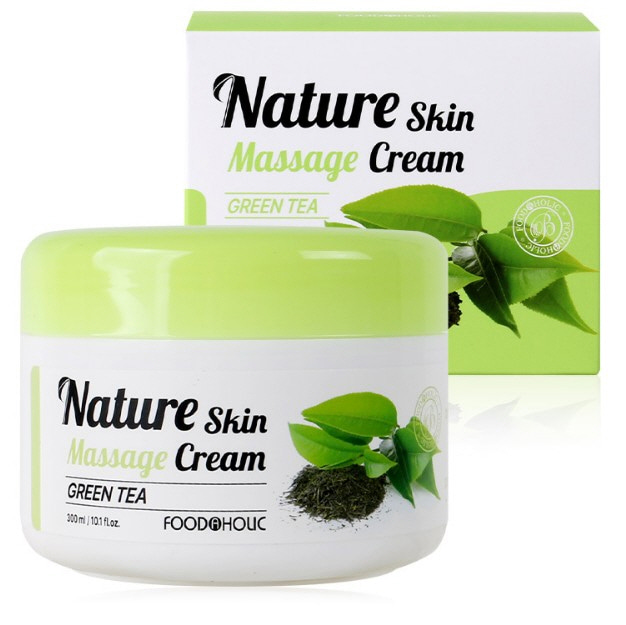 Foodaholic Nature Skin Massage Cream Green tea 300ml