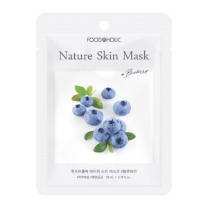 [Foodaholic] Nature Skin Mask 10pcs (Bluberry)