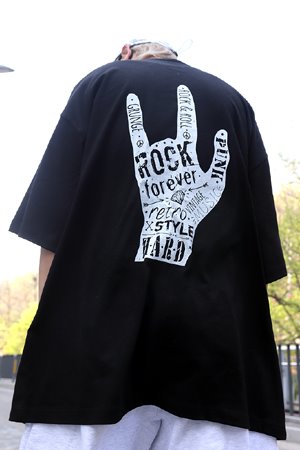 ROCK FINGER 하프티셔츠